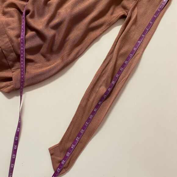 Forever 21 NWT Rose Pink Acrylic Waterfall Open-Front Cardigan Size M - Picture 6 of 11